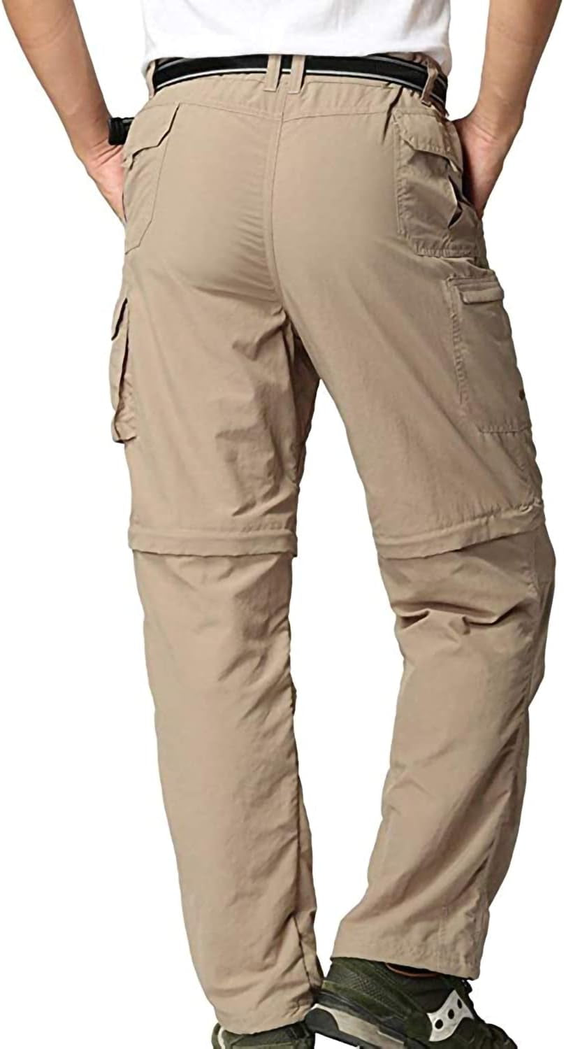 Men’S Hiking Pants Zip off Cargo Pants Lightweight Quick Dry Convertible Outdoor Shorts