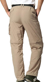 Men’S Hiking Pants Zip off Cargo Pants Lightweight Quick Dry Convertible Outdoor Shorts