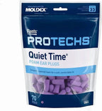 Quiet Time® Soft Comfort Ear Plugs (NRR 33), Made in the USA (70 Pair)