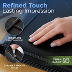 Zipper Padfolio Portfolio Binder Organizer | Faux Leather Portfolio for Resume, Documents, Phone, Tablet, Business Supplies and Cards | Notebook Organizer with Letter Sized Notepad Included