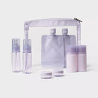 8Pc Travel Toiletry Set Thistle - Open Story™️: Portable Beauty Tool Set