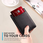 RFID Blocking Protection Men'S Modern Card Wallet, Black
