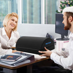 Foot Rest for under Desk at Work-Versatile Foot Stool with Washable Cover-Comfor