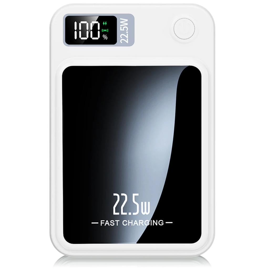 10,000mAh Magnetic Wireless Power Bank – 22.5W Fast Charging, LED Display | Compatible with iPhone 8 & Above