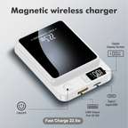 10,000mAh Magnetic Wireless Power Bank – 22.5W Fast Charging, LED Display | Compatible with iPhone 8 & Above