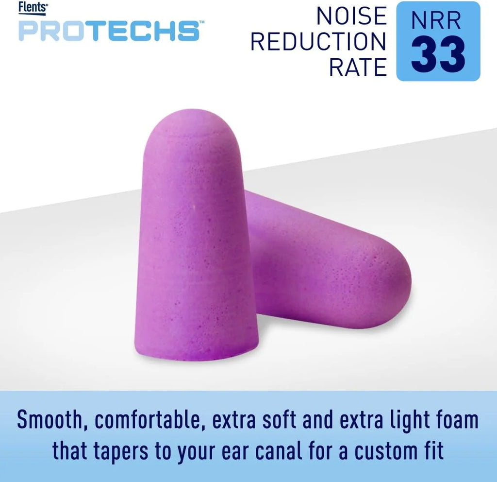 Quiet Time® Soft Comfort Ear Plugs (NRR 33), Made in the USA (70 Pair)
