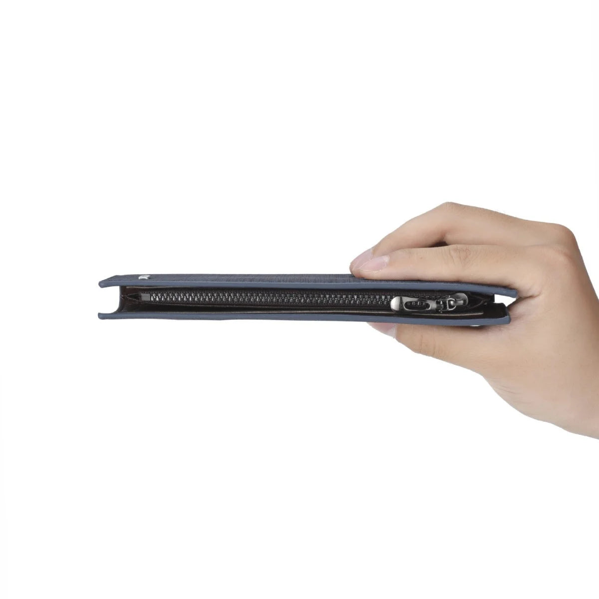 Long Wallet for Men, RFID Blocking Bifold Leather Wallet, Men'S Long Slim Wallet with ID Window and Multiple Card Slots