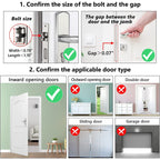 Upgrade Portable Door Lock,Hotel Door Lock Latch for Travel,Security Door Lock for Additional Safety and Privacy,Home Security Defender,Extra Lock for Traveling Home Bedroom Hotel Apartment College