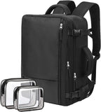 Dwelke Extra Large Travel Backpack for Women as Person Item Flight Approved, 40L Carry on Backpack, 17 Inch Laptop Backpack, Waterproof Backpack, Hiking Backpack, Casual Bag Backpack(Black)