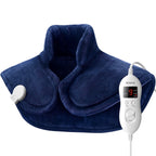 Extra Large Heating Pad for Shoulders Neck and Back, 9 Temperature Settings, FSA HSA Eligible, 19"X 24"，Birthday Valentine'S Gifts for Women Men, Blue