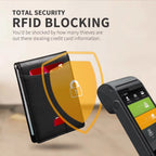 RFID Blocking Protection Men'S Modern Card Wallet, Black