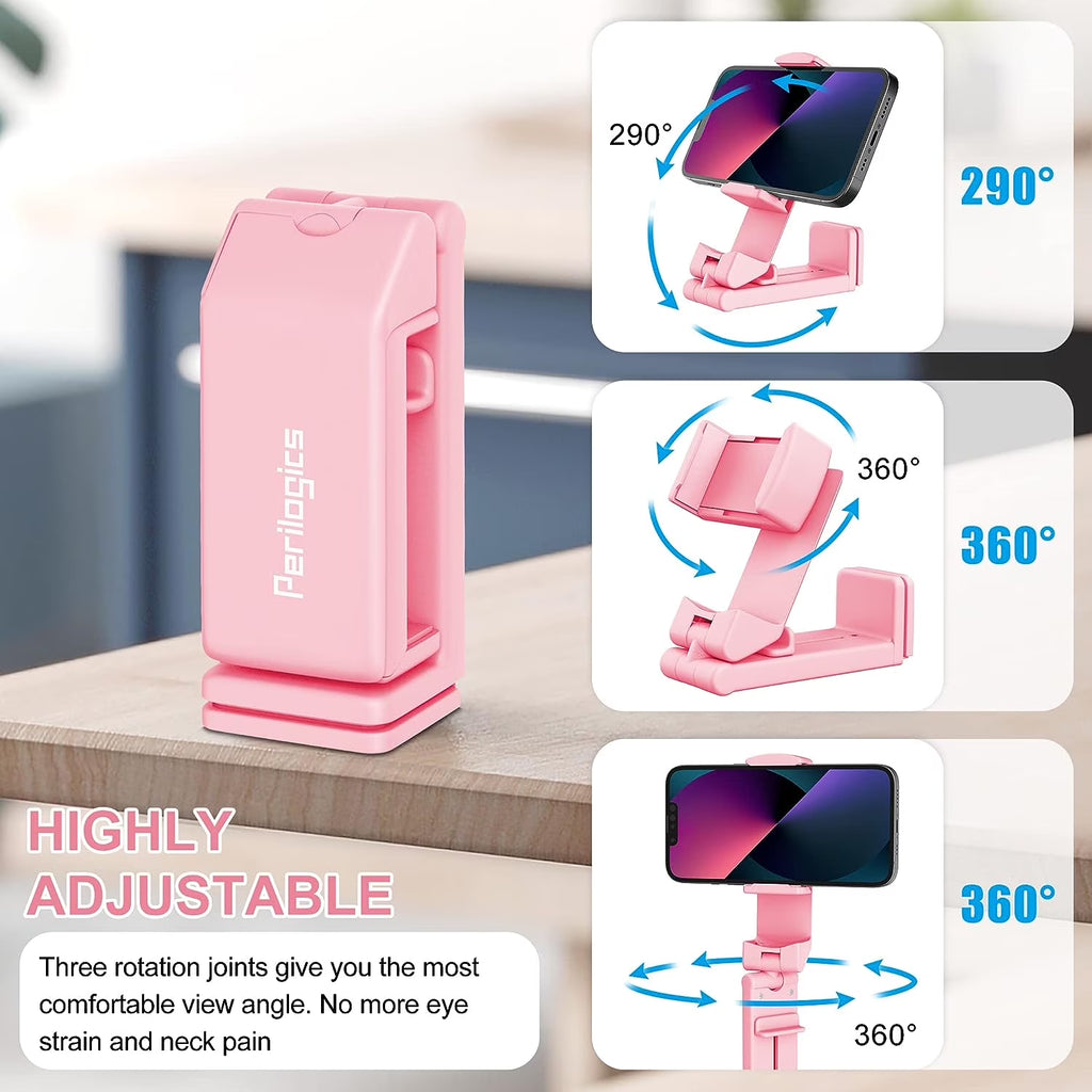 Universal Airplane Travel Phone Holder Mount, Hands-Free Viewing with Dual 360° Rotation, Black