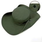 Sun Hat for Men Sun Protection Wide Brim Bucket Hat Waterproof Breathable Packable Boonie Hat for Fishing Green