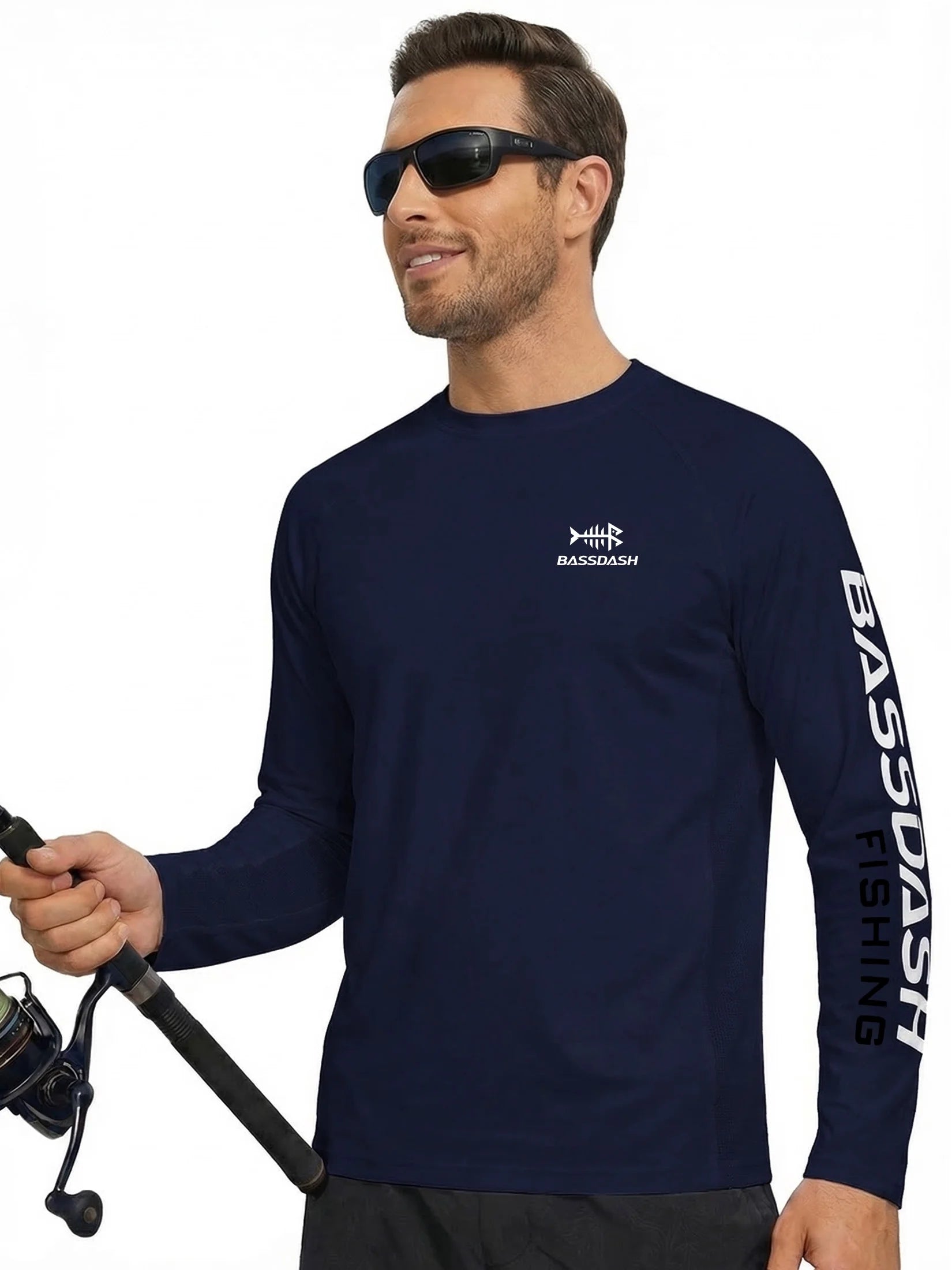 Fishing T Shirts for Men UV Sun Protection UPF 50+ Long Sleeve Tee T-Shirt