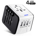 European Travel Plug Adapter,  Travel Adapter with Type C, White