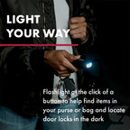 2-In-1 Personal Alarm with LED Light, Auto Keychain, 2.5 in X 1.5 in X 1.5 In, Rose Gold, 1 Ct