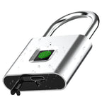 Waterproof Smart Fingerprint Door Lock Keyless Padlock Security USB Rechargeable