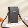 Anti-Theft Leather Bag,Small Crossbody Cell Phone Purse Wallet for Women,Rfid Block Phone Purse Crossbody with Shoulder Strap