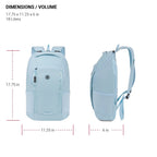Viibe Core 15” Laptop Backpack for College/School/Office/Travel/Everyday, Light Blue