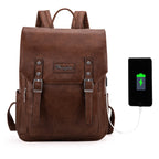 Wrangler Leather Backpack Purse for Women Laptop Backpack Fashion Pink Backpack, Dark Brown