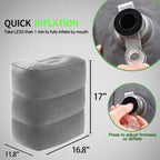 DREAMER COMFORT Inflatable Foot Rest Travel Pillow