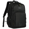 Travel Backpack for Men and Women, Water Resistant College Bookbag, Lightweight School Carry on Back Pack, Black