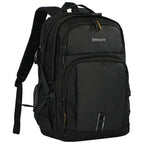 Travel Backpack for Men and Women, Water Resistant College Bookbag, Lightweight School Carry on Back Pack, Black