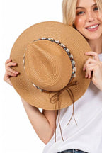 Sea Shell Hat Band Straw Fedora Sun Hat