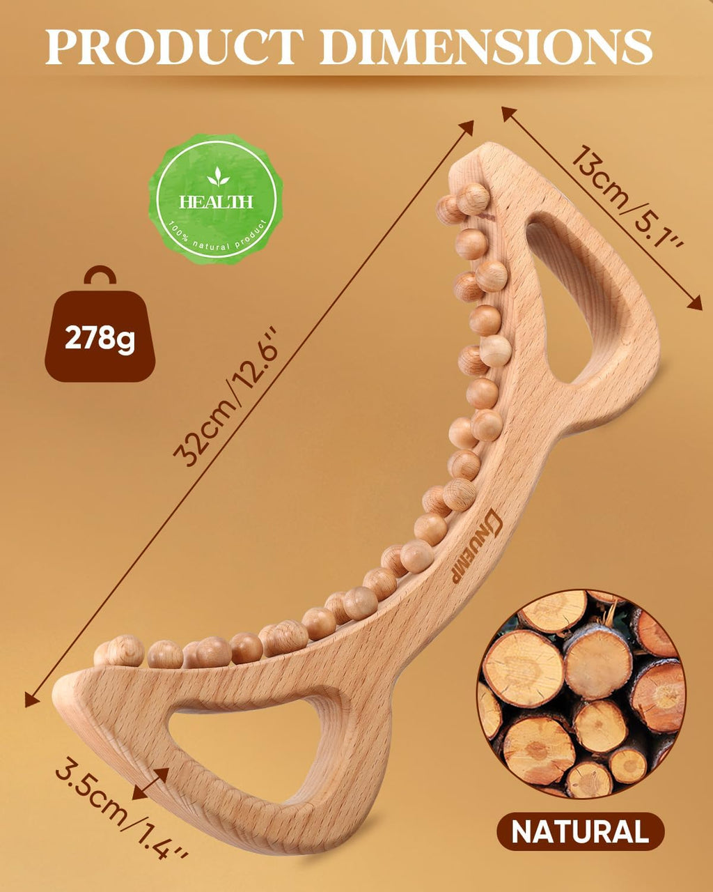 Wood Therapy Massage Tools, Cellulite Massager Body Slim Brush, Maderoterapia Ki