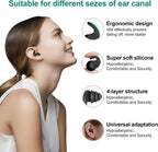 Swimming Ear Plugs for Adults,3 Pairs Waterproof Reusable Silicone Swim Earplugs