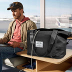 Large Capacity Folding Travel Bag,Expansion Travel Duffel Bag with Dry and Wet Separation Portable Travel Duffel Bag