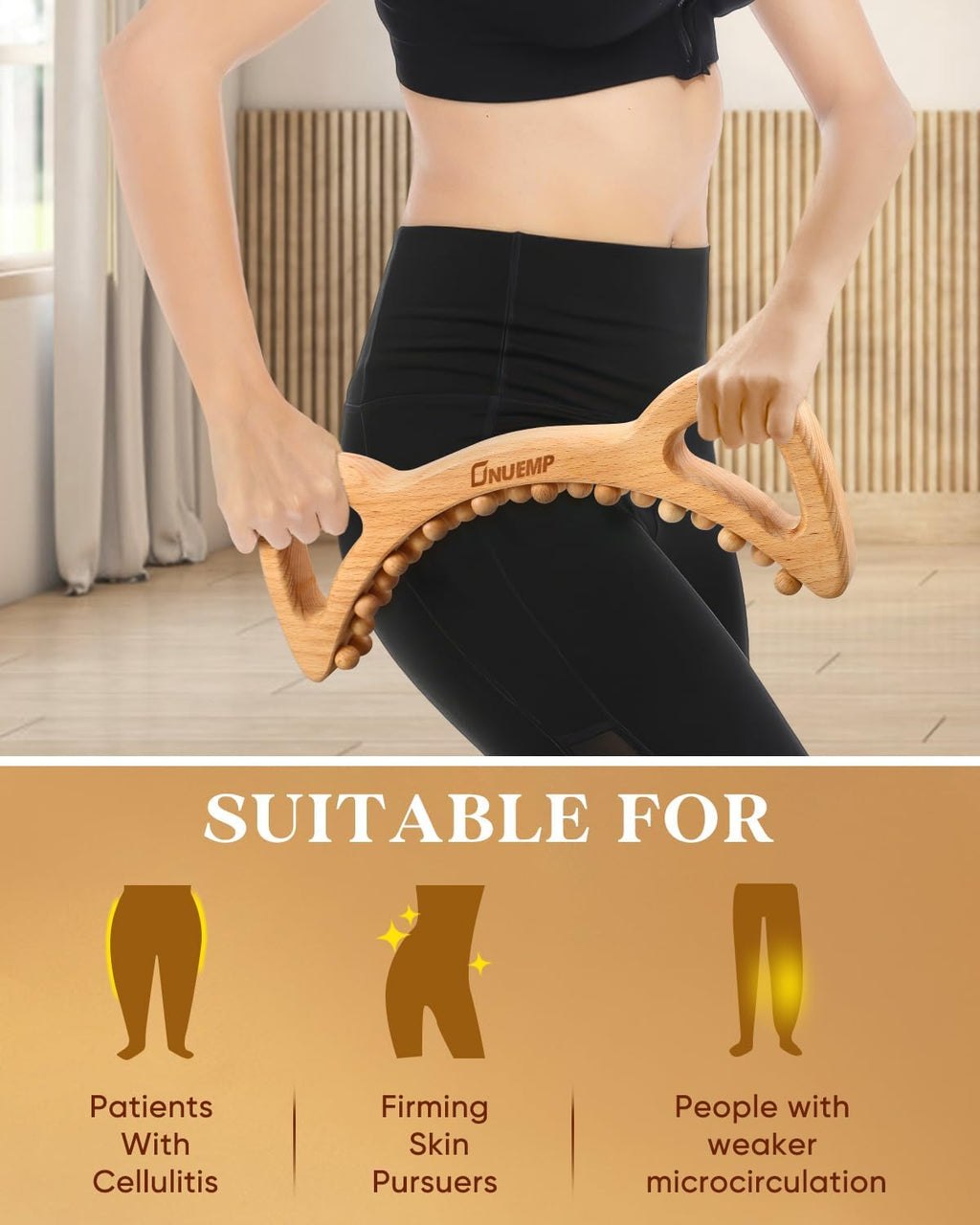Wood Therapy Massage Tools, Cellulite Massager Body Slim Brush, Maderoterapia Ki