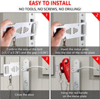 Upgrade Portable Door Lock,Hotel Door Lock Latch for Travel,Security Door Lock for Additional Safety and Privacy,Home Security Defender,Extra Lock for Traveling Home Bedroom Hotel Apartment College