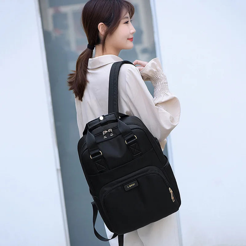 Women Men Commuting Backpack USB Charging Waterproof Luxury Oxford Students School Books Laptop Bag Girls Cute Travel Backpacks