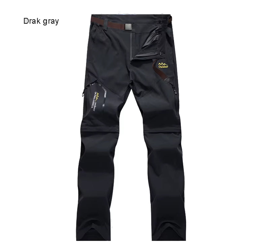 Men'S Camping Hiking Pants Trekking High Stretch Summer Thin Waterproof Quick Dry Uv-Proof Outdoor Travel Trousers