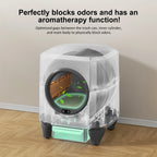 Self Cleaning Cat Litter Box Smart Automatic Litter Box with App Control, White