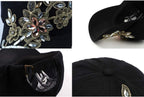 Bling Women Baseball Cap Flower Snapback Rhinestone Sun Hats Adjustable Denim Jeans Hat