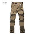 Men'S Camping Hiking Pants Trekking High Stretch Summer Thin Waterproof Quick Dry Uv-Proof Outdoor Travel Trousers