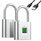 Waterproof Smart Fingerprint Door Lock Keyless Padlock Security USB Rechargeable