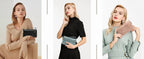 Wallet for Women Clutch RFID Blocking Wristlet Leather Purse Large Capacity Credit Card Holder with Grip Hand Strap