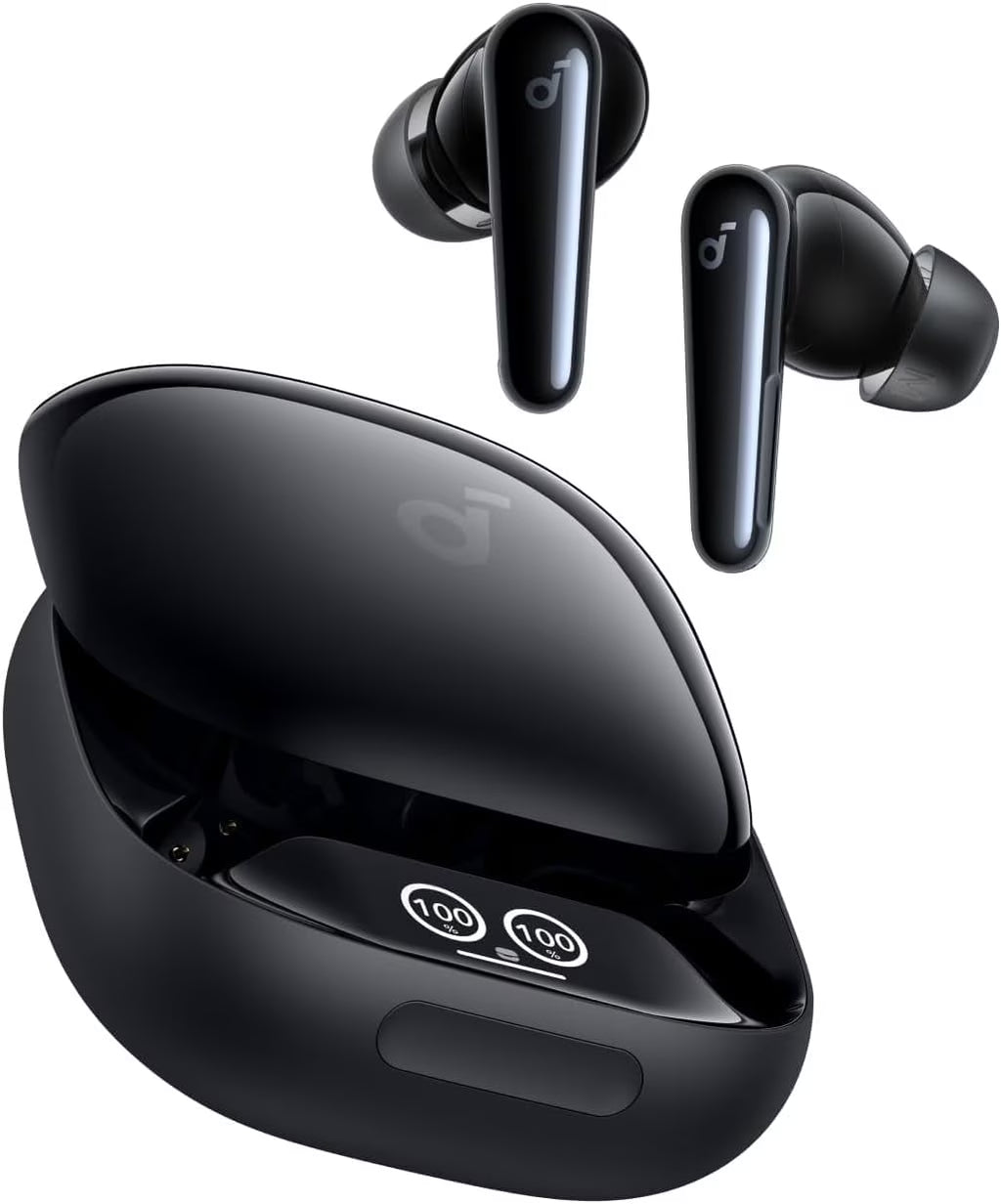 Liberty 4 Pro by Anker, Noise Cancelling Wireless Earbuds, Black
