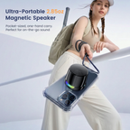 Portable Mini Magnetic Bluetooth Speaker – BT 5.3, TWS Stereo, Phone Stand & Metal Mount
