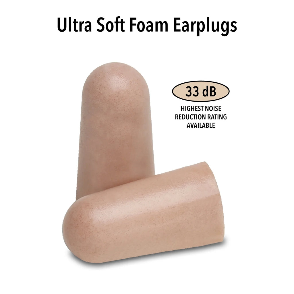 Ultra Soft Foam Earplugs, 50 Pair - 33Db Highest NRR, Comfortable Ear Plugs for Sleeping, Snoring, Travel, Concerts, Studying, Loud Noise, Work
