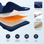 Extra Large Heating Pad for Shoulders Neck and Back, 9 Temperature Settings, FSA HSA Eligible, 19"X 24"，Birthday Valentine'S Gifts for Women Men, Blue