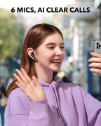 P40I by Anker, Noise Cancelling Wireless Earbuds, Black