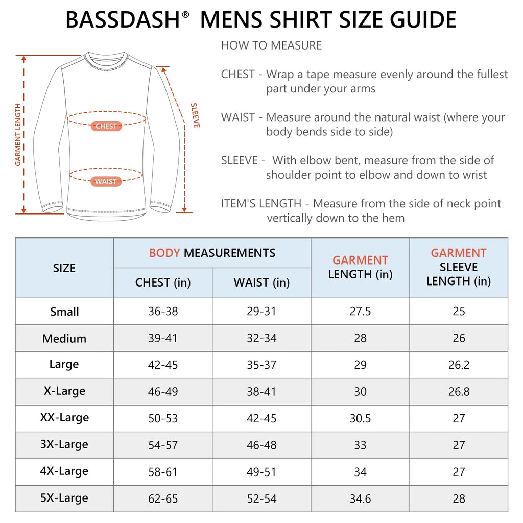 Fishing T Shirts for Men UV Sun Protection UPF 50+ Long Sleeve Tee T-Shirt