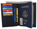 RFID Blocking Leather Passport Holder Wallet Cover Case Travel for Men and Women