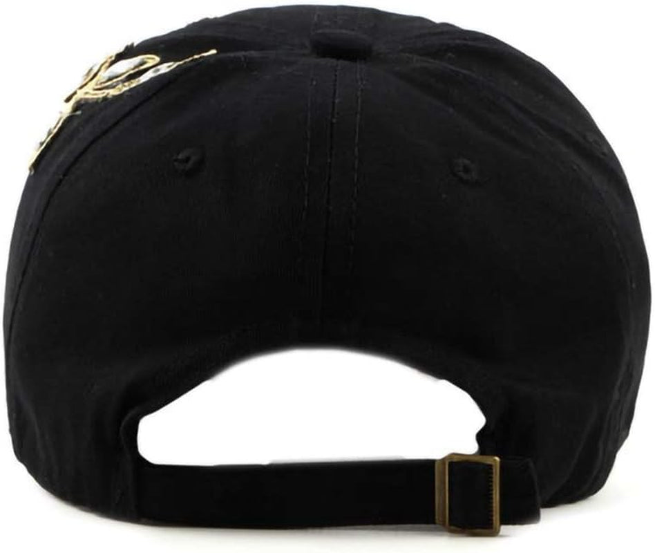 Bling Women Baseball Cap Flower Snapback Rhinestone Sun Hats Adjustable Denim Jeans Hat
