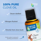 Clove Essential Oil 100% Pure for Aromatherapy - Steam Distilled - 1 Oz