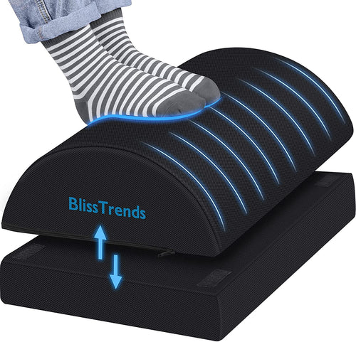 Foot Rest for under Desk at Work-Versatile Foot Stool with Washable Cover-Comfor